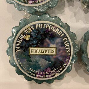 4 Yankee Candle Wax Tarts EUCALYPTUS Rare and Retired Label